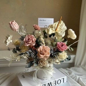 【遇見恆久】玫瑰日常永生玫瑰盆栽 開幕盆栽 | 限自取 共2款