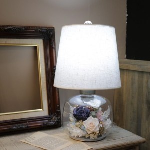 【遇見恆久】維多利亞永生花檯燈 附燈泡 白光 共兩款 客製化禮物