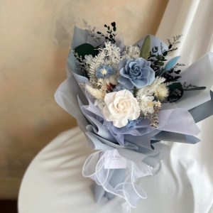 【遇見恆久】晨曦花語永生玫瑰花束 情人節花束 含盒 共3款