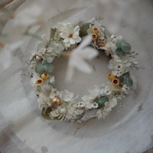 【遇見恆久】簡約自然韓系不凋乾燥花圈