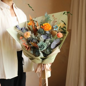 【遇見恆久】印象．日出 Impression. Soleil levant款 永生玫瑰花束