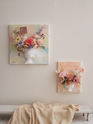 【遇見恆久】花開的時光母親節永生康乃馨畫板 共2款尺寸