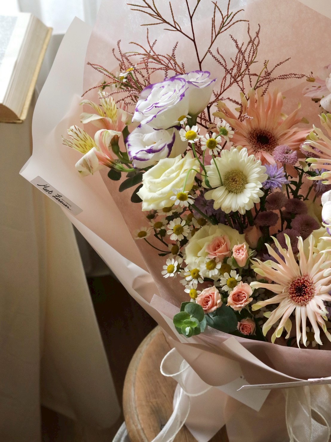 【遇見恆久】有花的日常鮮花花束 粉色系 尺寸M 共2款:圖片 3