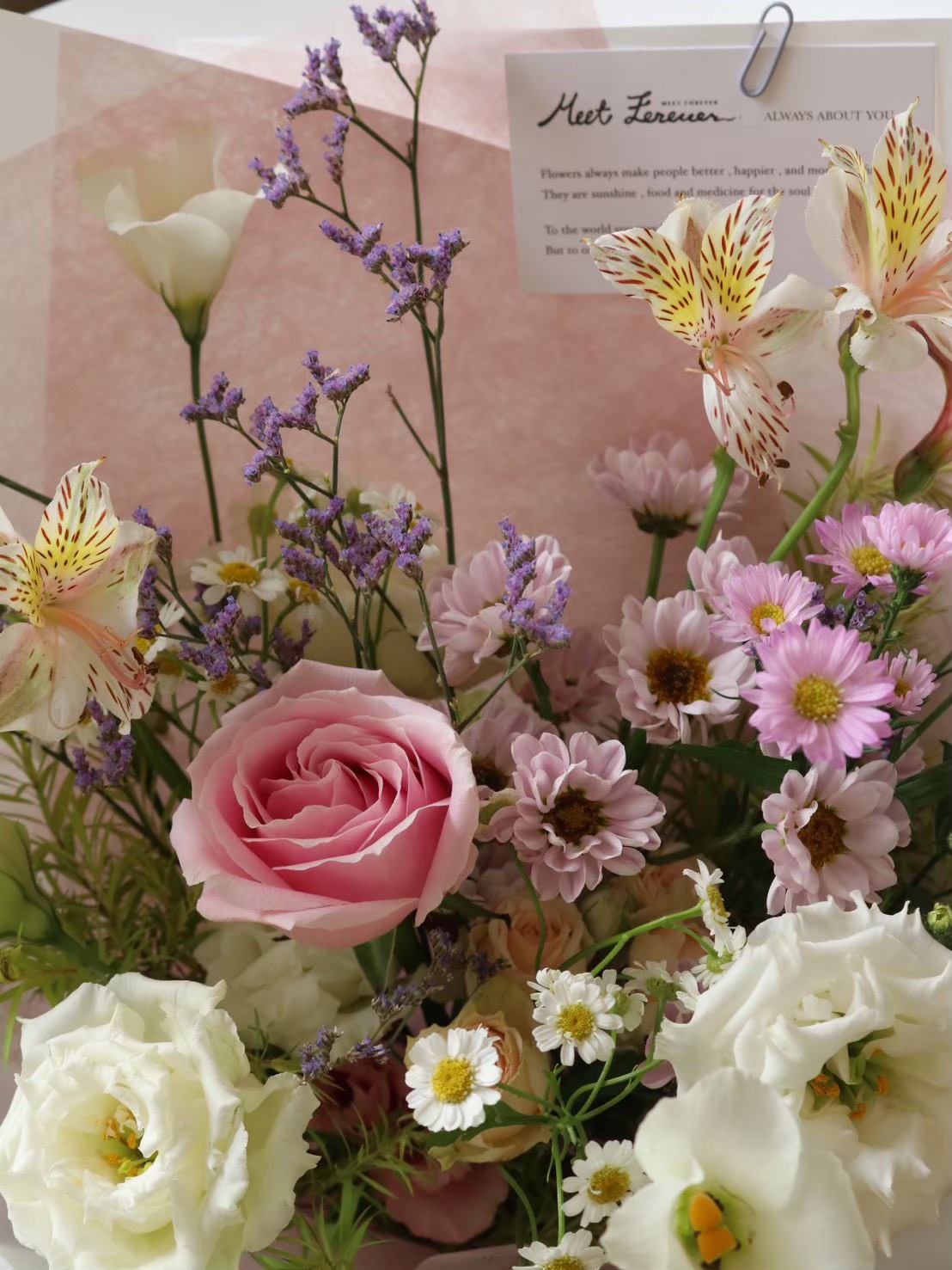 【遇見恆久】有花的日常鮮花花束 粉色系 尺寸M 共2款:圖片 12